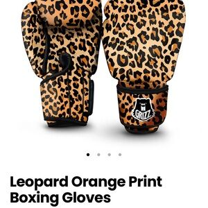 Leopard Print Kids Boxing Gloves